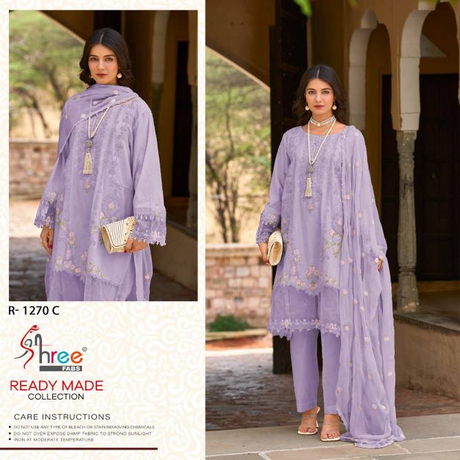 1270 A To D By Shree Viscose Cotton Pakistani Readymade Suits Wholesale Market In Surat